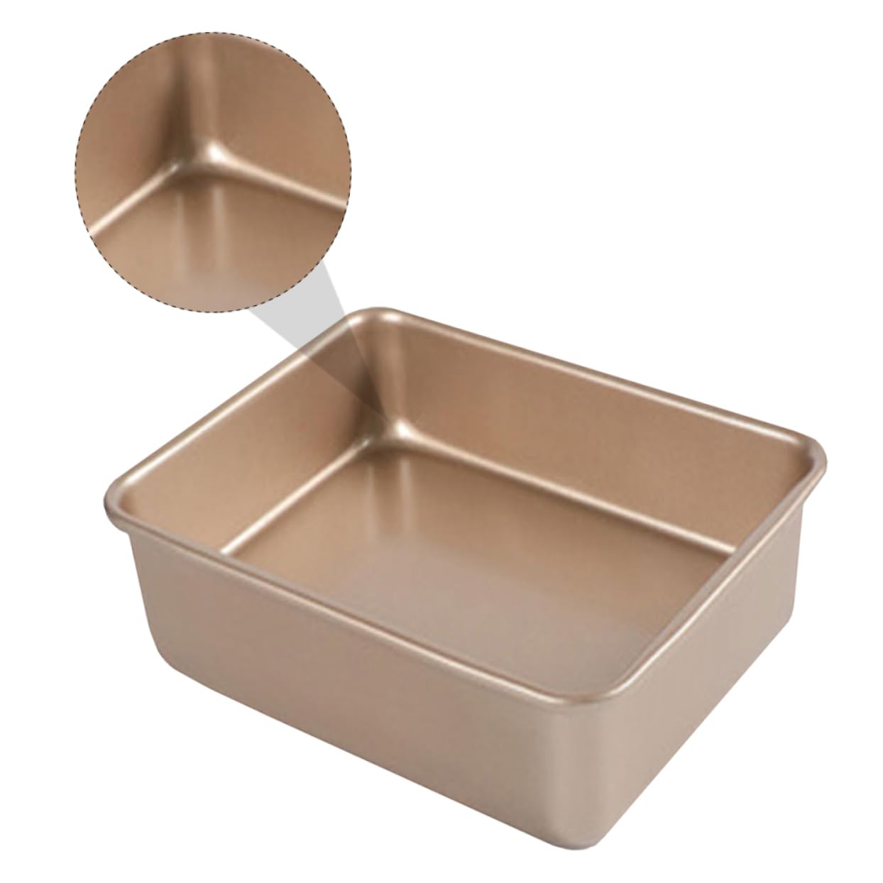 Mobestech Quadratische Edelstahl Kuchenform mit Antihaftbeschichtung Praktische Backform für Brot und Kuchen Eckige Backform für Ofen und Grill
