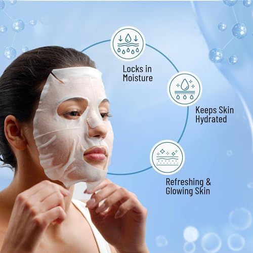 Image of Aqua Illuminating Sheet Mask | Serum-infused Sheet mask | Minimises open pores | Control excess oil | 20ml (pack of-6)
