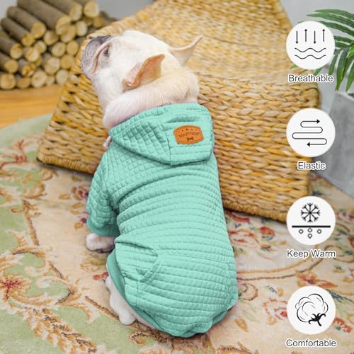Image of BEAUTYZOO Dog Hoodies Sweater for Large Dogs,Waffle‑Like Laminated Pet Coat