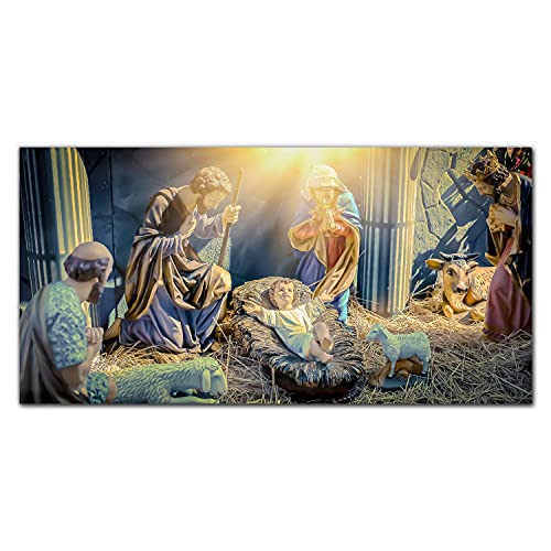 Tableau en verre trempé 100x50 cm Temple de l'Ancienneté pour salon