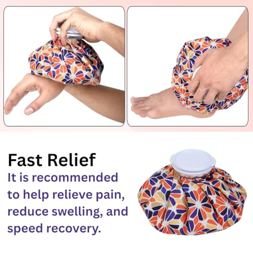 Image of ANTIL'S 9-Inch Hot & Cold Water Bag for Pain Relief - Reusable Ice Pack for First Aid, Sports Injuries, Neck & Knee Pain Relief - Leak-Proof Design for Hot and Cold Therapy