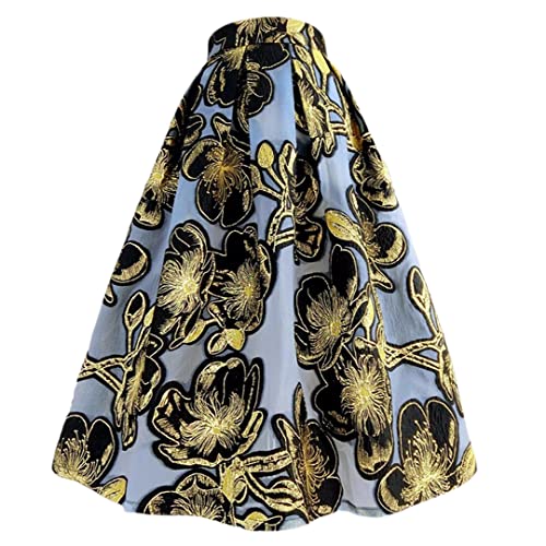 Jupes longues en tulle et organza de haute qualité imprimé floral