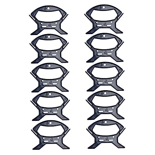 MOLUCKFU Enrouleur de Câble Multifonction 10 Pièces Bobine de Câble Compacte en Plastique Résistante Organiseur Anti-Nœuds pour Audio et Vidéo Maison et Bureau