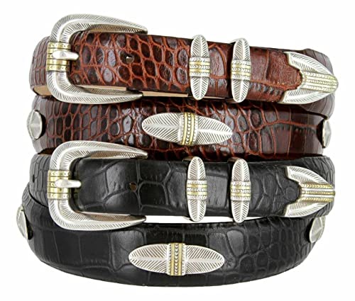 BS8202 Genuine Full-Grain Cowhide Leather Designer Dress Belt 1-1/8"(30mm) taper down to 1"(25mm) wide, Multi-Style Options2