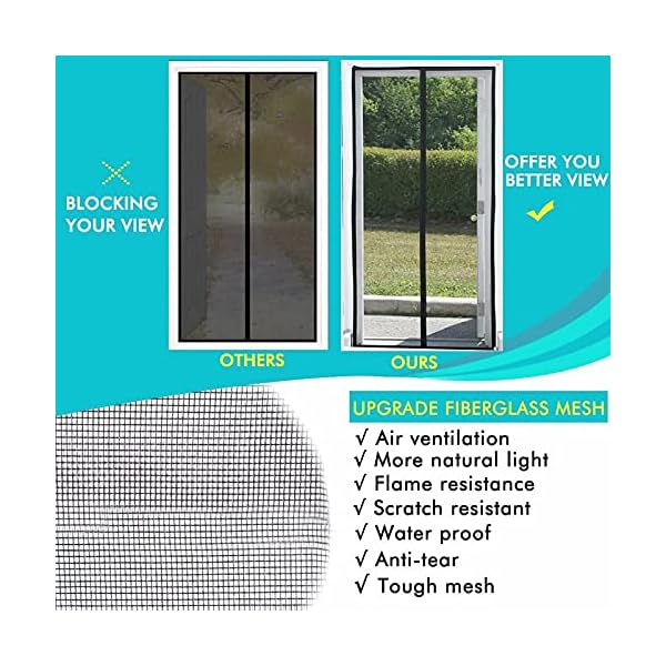 Screen Door Mesh, Heavy Duty Door Screen Closure