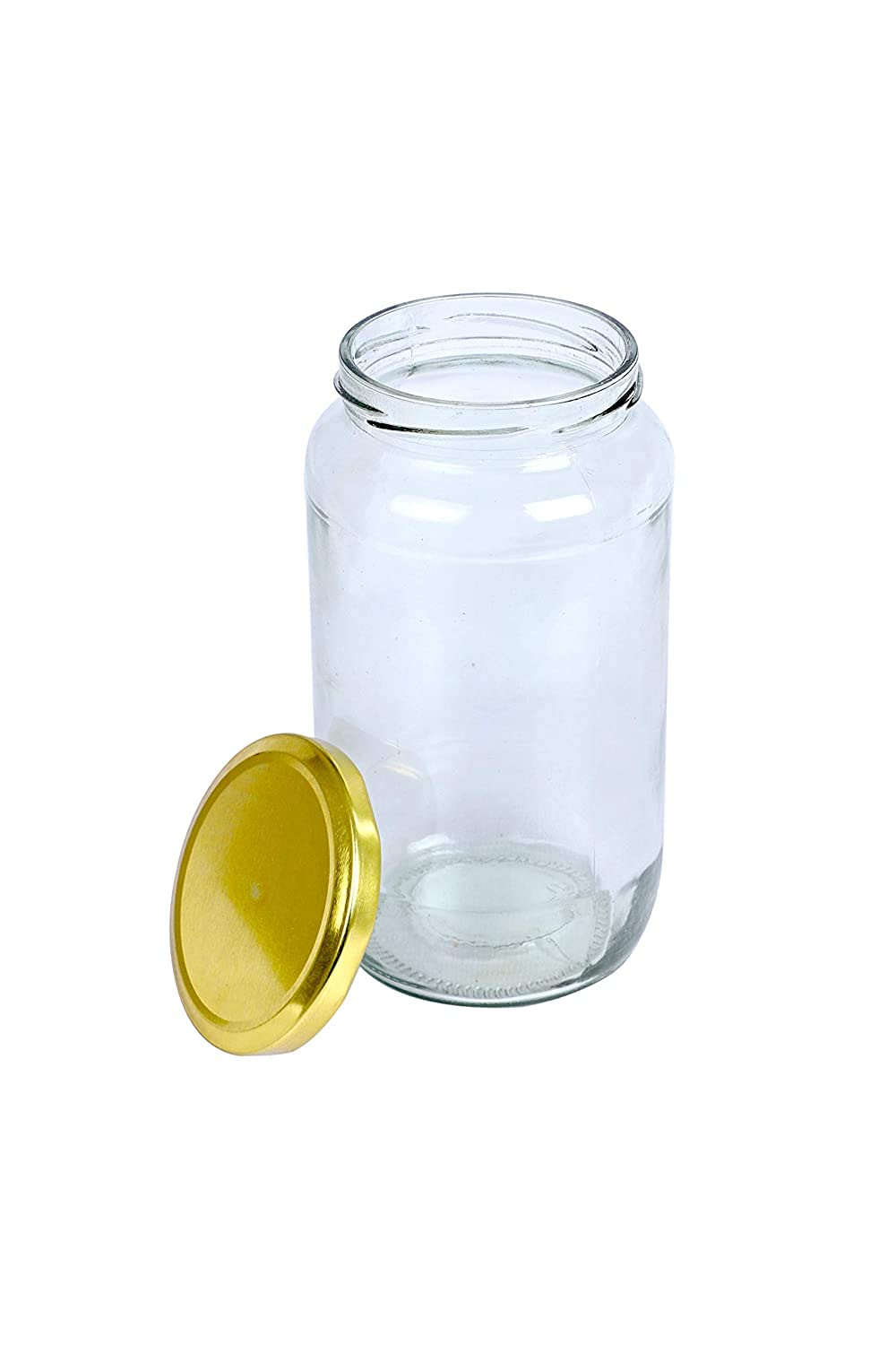 Sunshine Global Source Glass Jar with Air Tight Cap 1000ml, For Kitchen, Office and any place in your surroundings (2)