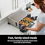 Ninja SP201 Digital Air Fry Pro Countertop 8-in-1 Oven with Extended Height, XL Capacity, Flip Up & Away Capability for Storage Space, with Air Fry Basket, Wire Rack & Crumb Tray, Silver - Image 3