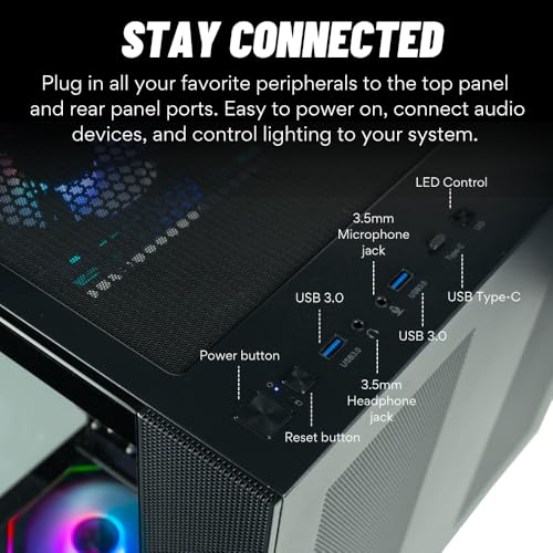 Image of Panorama XL RTX 5080, Intel 24-Core Ultra 9 285K Processor, 32GB DDR5 RAM, 2TB Gen4 NVMe SSD, Liquid Cooled Gaming Desktop w /Windows 11 Pro, 3-Year Warranty, RGB Keyboard+Mouse, Internal Wi-Fi 6E