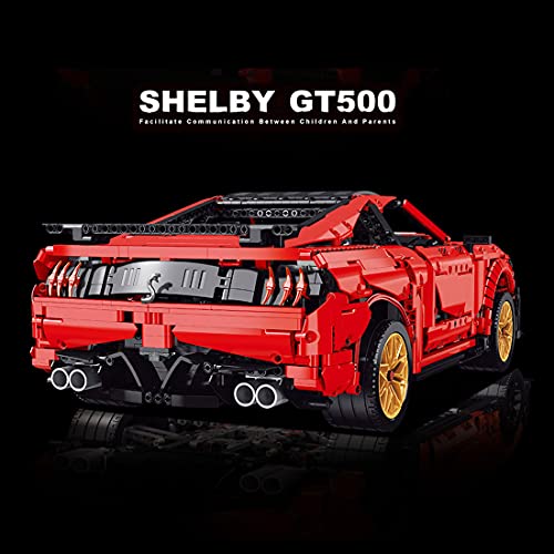 YaYashow Technik Bausteine Sportwagen, GT500 Supercar Auto Modellbausatz, 3386 Teile Konstruktionsspielzeug Kompatibel… – Bild 4