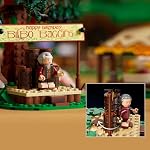 Puzzle 3D LEGO Icons Le Seigneur des Anneaux : La Comté - Décoration de chambre pour hommes et femmes, 18 ans et plus - Artisanat et collection DIY pour chambre ou bureau - avec figurine de Gandalf - 10354