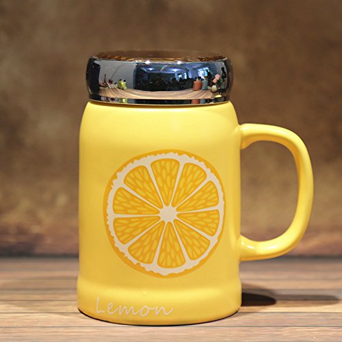 Buy New Creative Lovely Fruit Cup with Lid Cup Mug Ceramic Cup Lovers