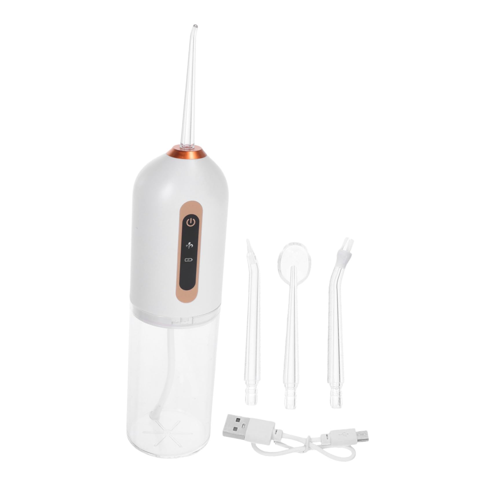 Idropulsore Portatile Mini Ricaricabile per Denti Fili con Pressione per Viaggi e Uso Domestico Pulizia Orale e Gengive