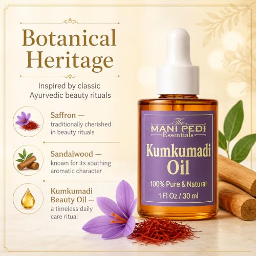Image of TMPE Kumkumadi Oil, Pure & Natural Ayurvedic Kumkumadi Tailam for Skin Brightening, Helps Reduce Dark Spots & Uneven Tone | Hydrating Face Oil for Glow, Smooth Texture & Natural Radiance - 30ml