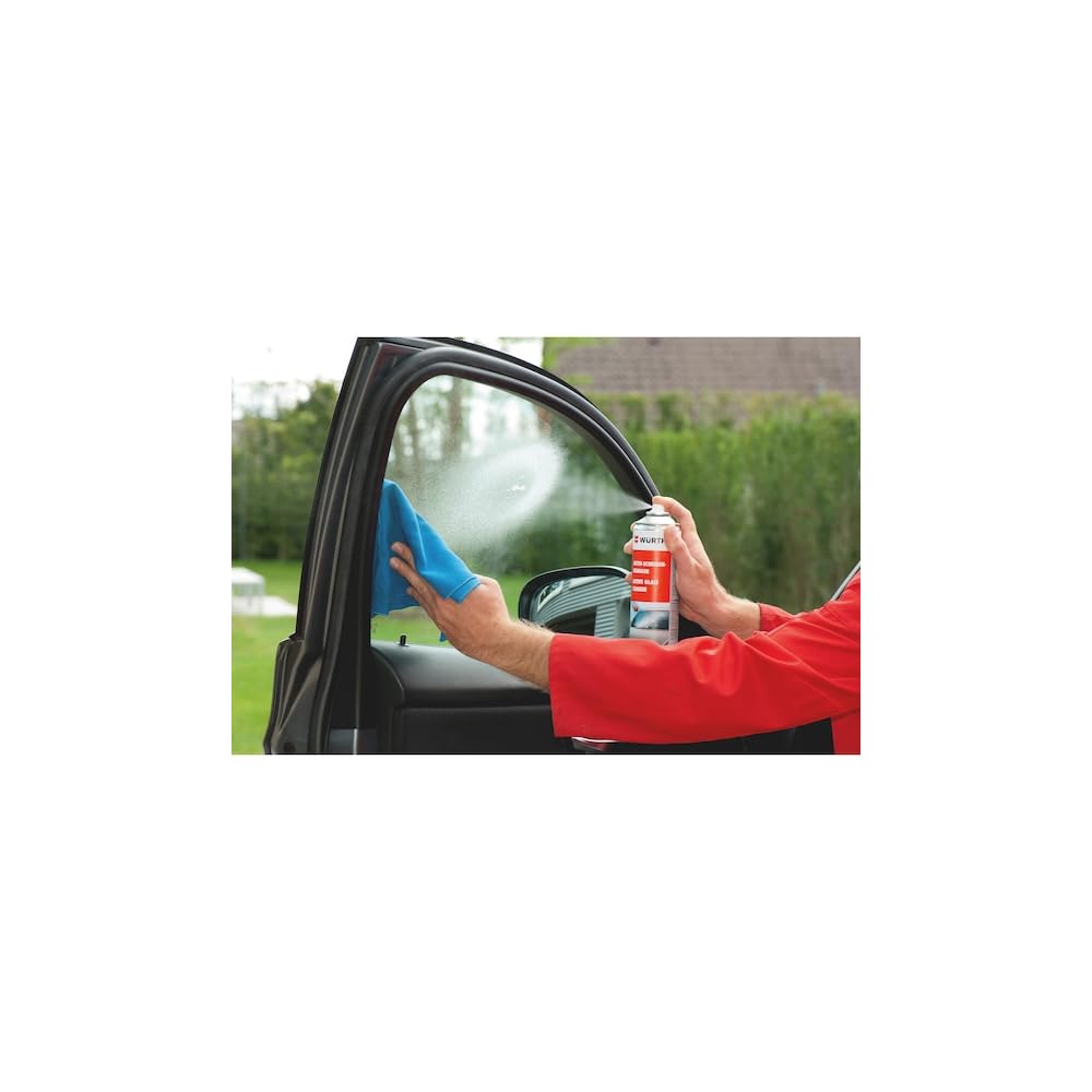 6x Würth - Attivo detergente per parabrezza in schiuma + 1 panno in microfibra Classic gratisF