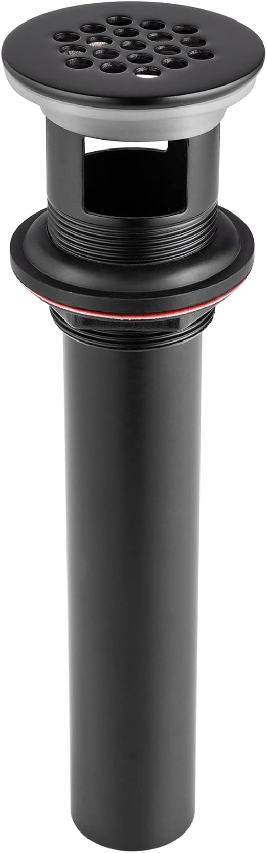 Grid Drain Strainer Assembly With Overflow for Bathroom Sink, P.O. Plug