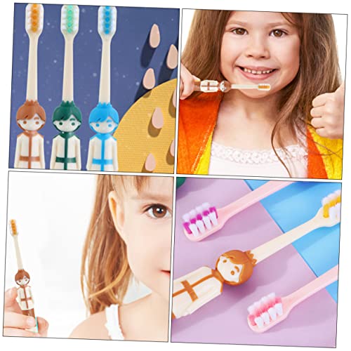 HEALEEP 4stücke Kinderzahn Cartoon Zahnbürsten Tragbare Junge Mädchen Zahnbürste Ergonomisches Design Für Kleinkinder Täglicher Gebrauch Mundpflege Borsten Sicher Verwenden – Bild 8