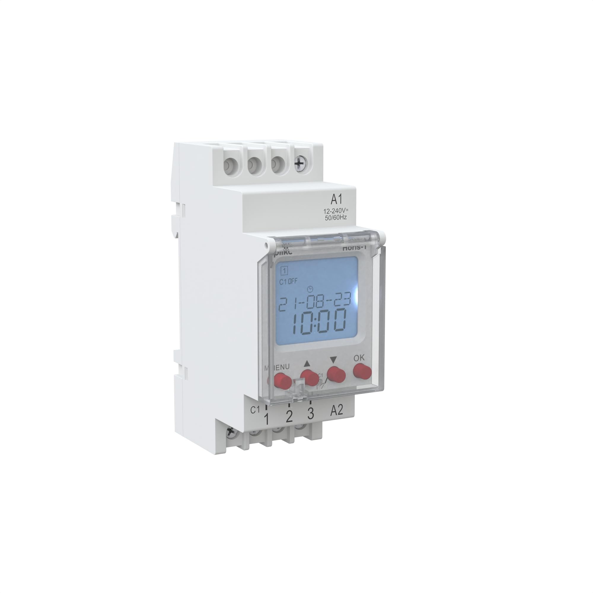 plikc PLK012676 Horis 1 Timer-Wochenzeitschalter digital (1 Kanal), grau