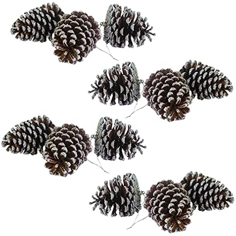 ARCCI Christmas Rustic Pine Cones Bulk Ornaments with String for Christmas - Holiday Decoration (7619) Cover