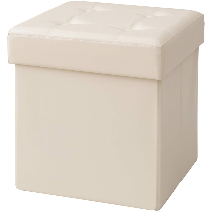 Amazon｜山善(YAMAZEN) スツール ホワイト 幅38 収納ボックス