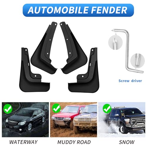 Image of Custom Fit for Mud Flaps Buick Envision 2024 2025 2026 Mud Splash Guard Front and Rear 4-PC Set