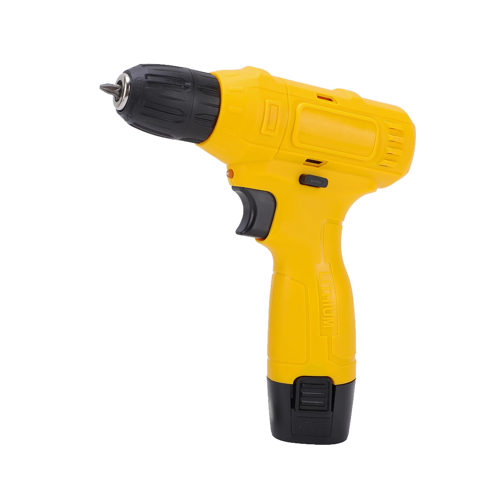 YWBL-WH Set Trapano Avvitatore a Batteria 12V Trapano Elettrico con Caricatore Mandrino Da 3/8 Pollici Da 0 a 600 Giri/min Coppia di 15 Nm Luce a LED Impugnatura Ergonomica per Assemblaggio di