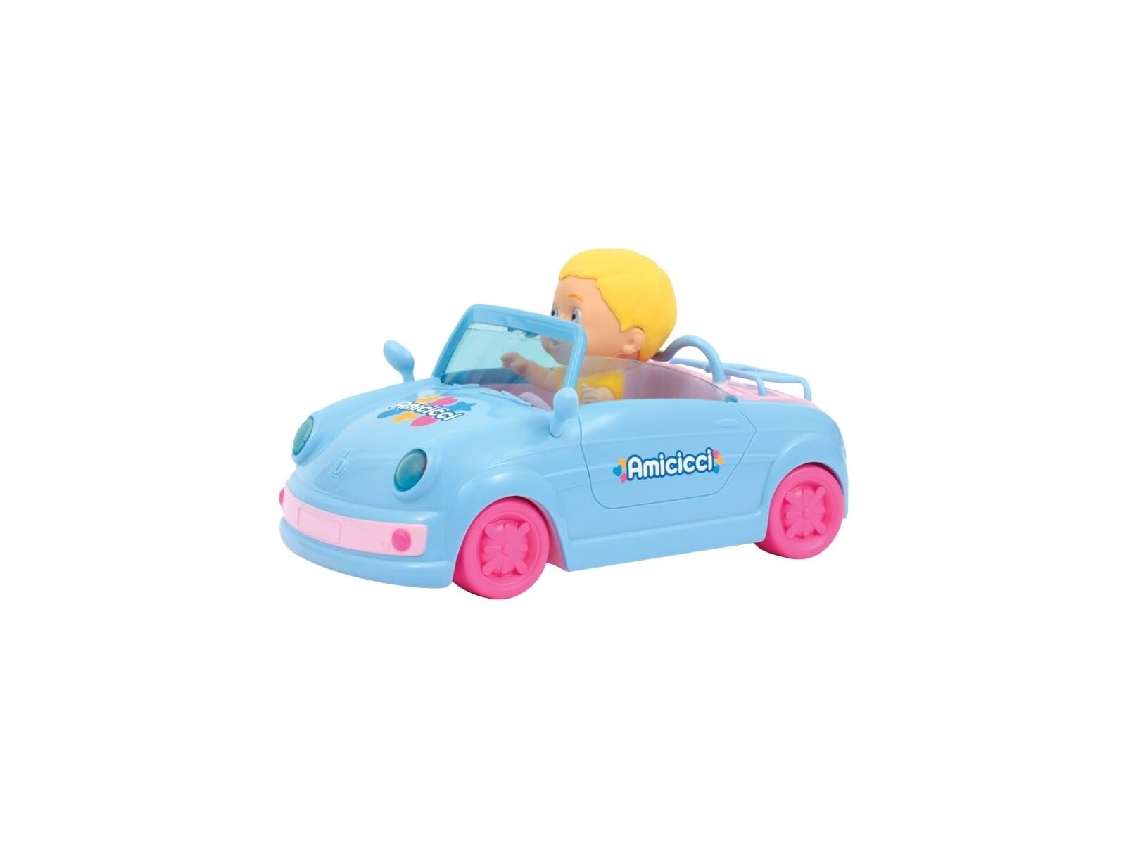 Cicciobello Giochi Preziosi CC020000 - Convertible Car + Mini Figure with T-Shirt and Coloured Diaper for Girls from 3 Years