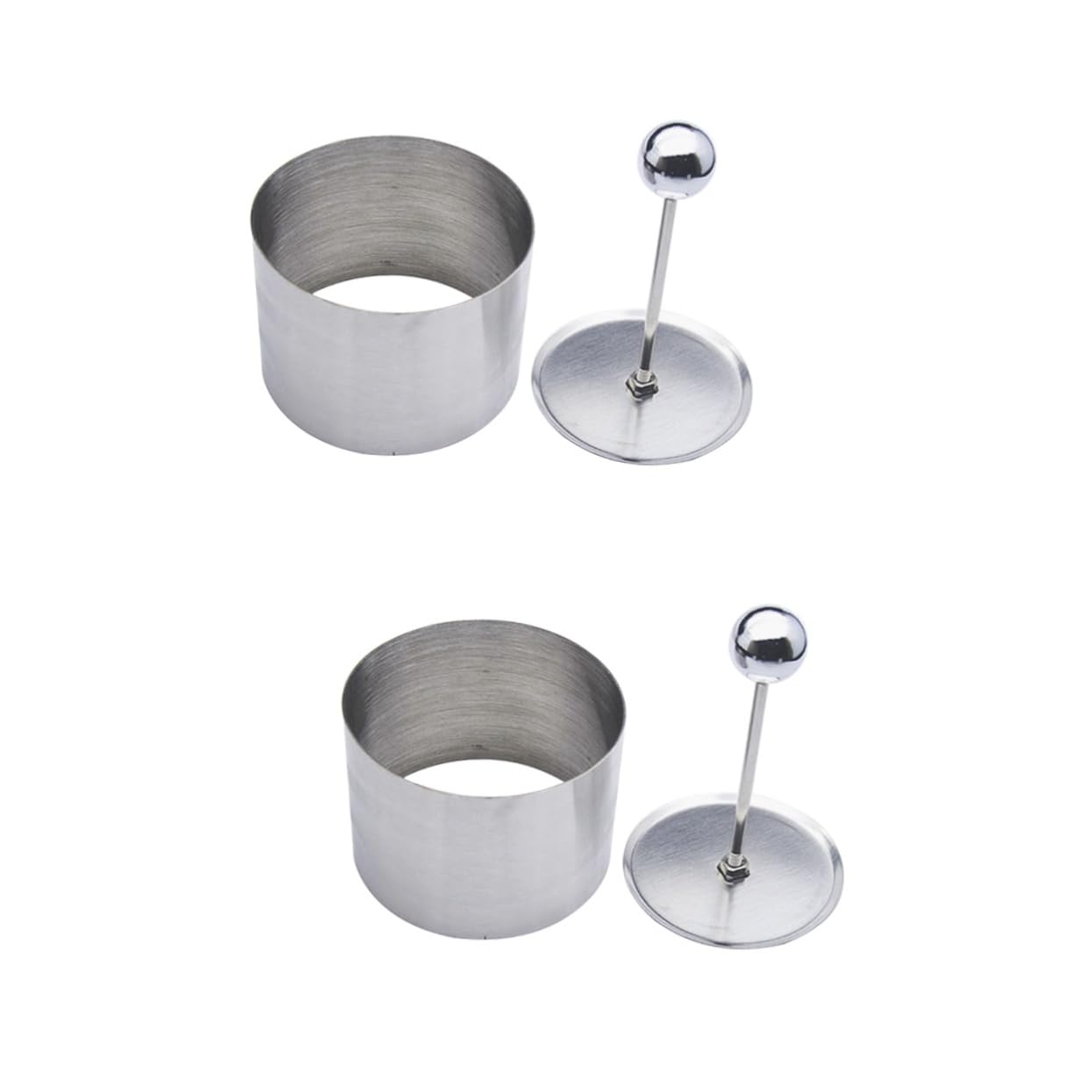 MOLUCKFU 2pcs Cold Dish Moulds for Professional Cooking Multi-functional Mousse Mold for Rice Pastries and Desserts Lightweight and Easy to Store