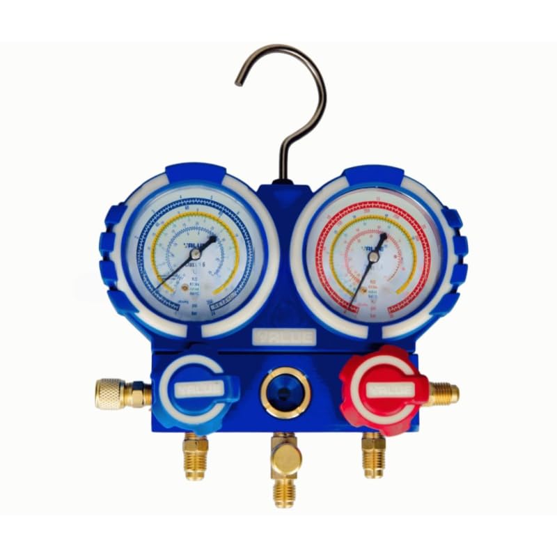 ANALIZADOR 2 VIAS 68mm PARA GASES R32 R410A R407C R134A VALUE CON PROTECIÓN ANTI-COLISION