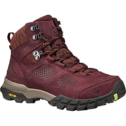 Vasque Talus at UltraDry Hiking Boot - Women\'s Rum Raisin/Green Glow, 6.5