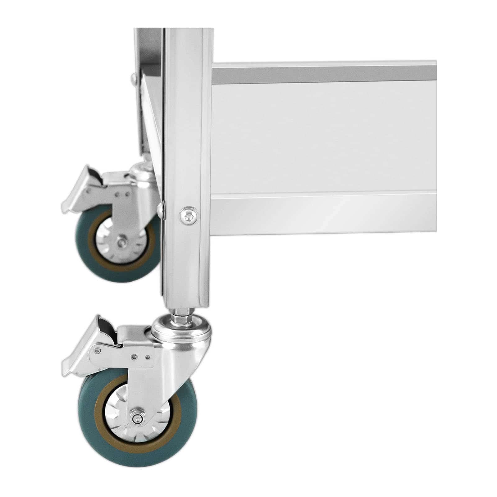 Royal Catering RCGW 12 Carrello di servizio - 2 ripiani - 80 x 57 x 3,5 cm - Distanza tra ripiani 53 cm - 100 kg - Royal Catering