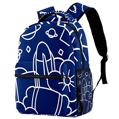 Sac à dos ordinateur portable léger et compact motif abstrait pour homme et femme
