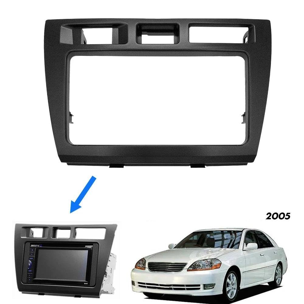 Kit De Instalación Radio De Coche Panel Frontal CD Marco DVD 2 DIN para Toyota para Mark II JZX110 2005 MENSUNUBNM