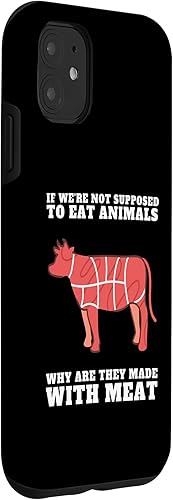 Vista 12 de iPhone SE (2020) / 7 / 8 Anti Vegan Carnivore Meat Eater Keto Diet Case