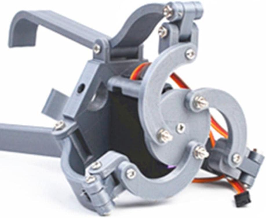 Metal Robot Arm Mechanical Robotic Clamp Silver Claw Kit with Servos Motor