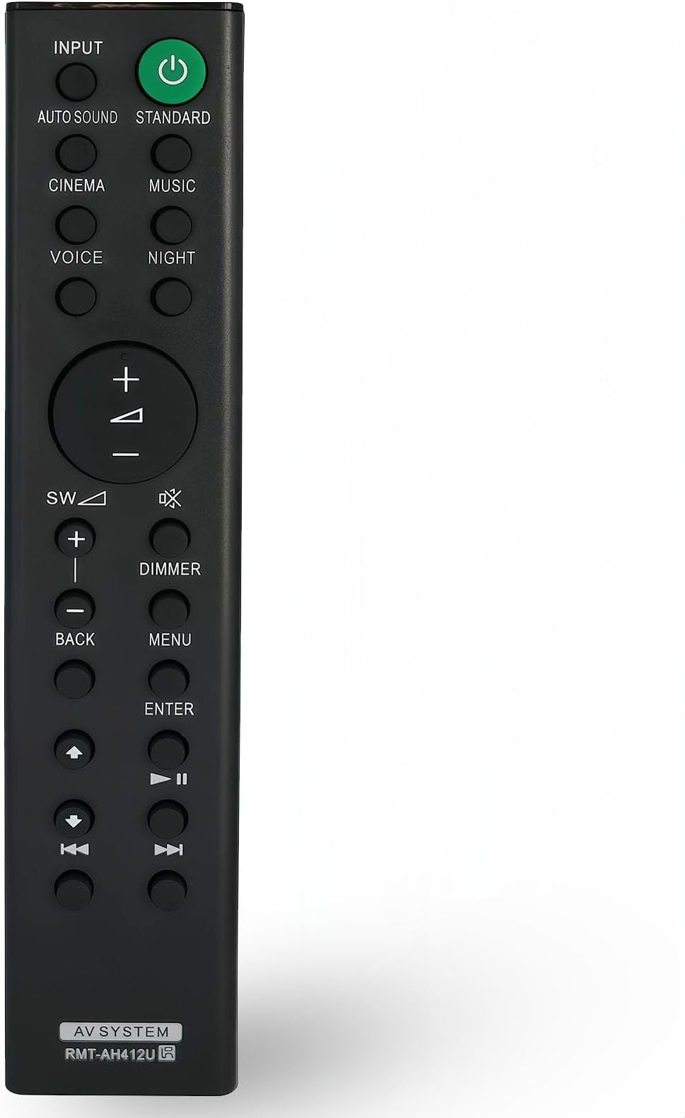 Kassionel Replacement Remote Control RMT-AH412U Compatible for Sony 5.1ch Home Cinema Soundbar SA-WS700RF HTS700RF SS-SS40R S-S40R SA-WS40R HT-S40R