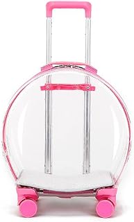 QFFA Capa de carrinho para animais de estimação, haste telescópica universal bolsa transparente para animais de estimação suprimentos para animais de estimação caixa de vôo para gato e cachorro mala para animal de estimação carrinho B