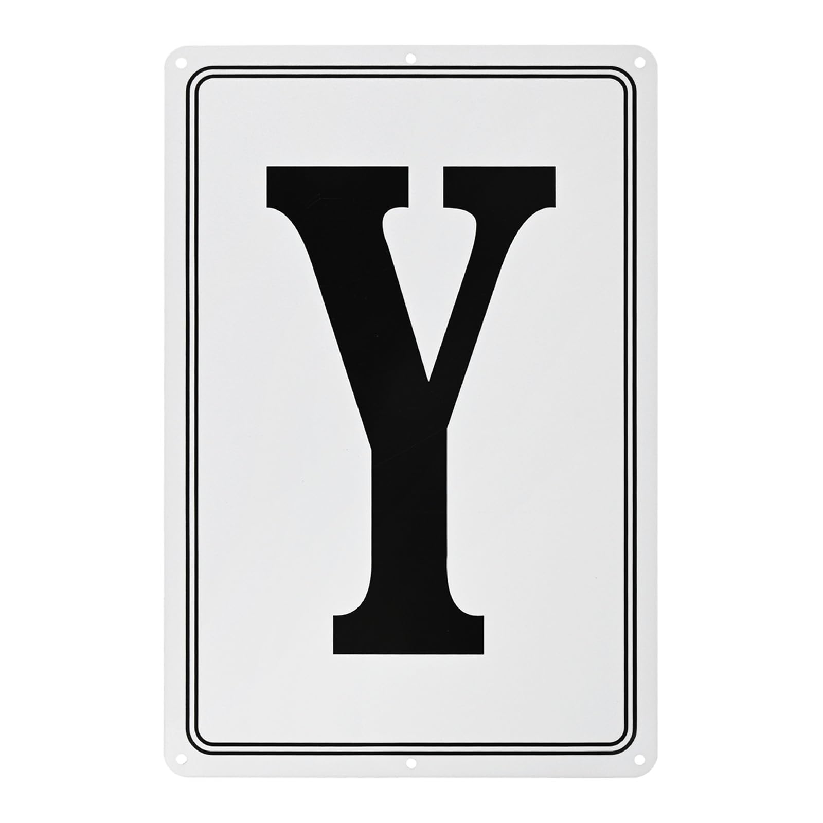 M METERXITY Aluminum Letter Sign Y, 11.8 Inch House Numbers and Metal Letters, Parking Spot Letter Signs