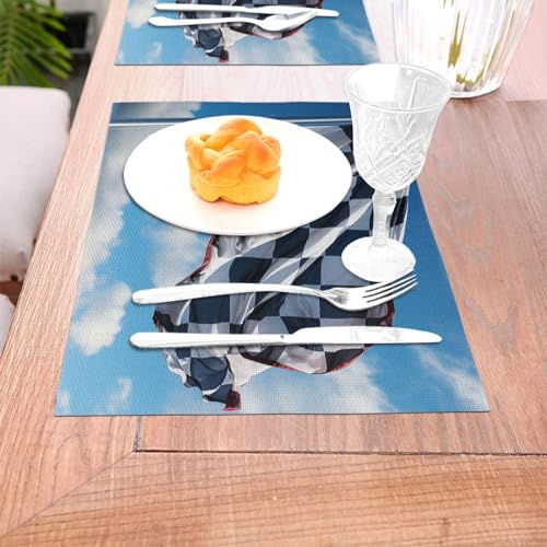Sets de table en vinyle antidérapant pour protéger des taches - 6