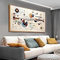 VHMING Abstrakte Leinwand-Wandkunst – Meereslandschaft, 73,7x147,3 Cm, Leinwanddruck Auf Holzrahmen, Für Wohnzimmer & Büro