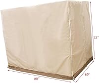 Vista 7 de Cubierta impermeable para silla de patio, cubierta protectora para columpio al aire libre, fácil de limpiar, columpio de jardín c