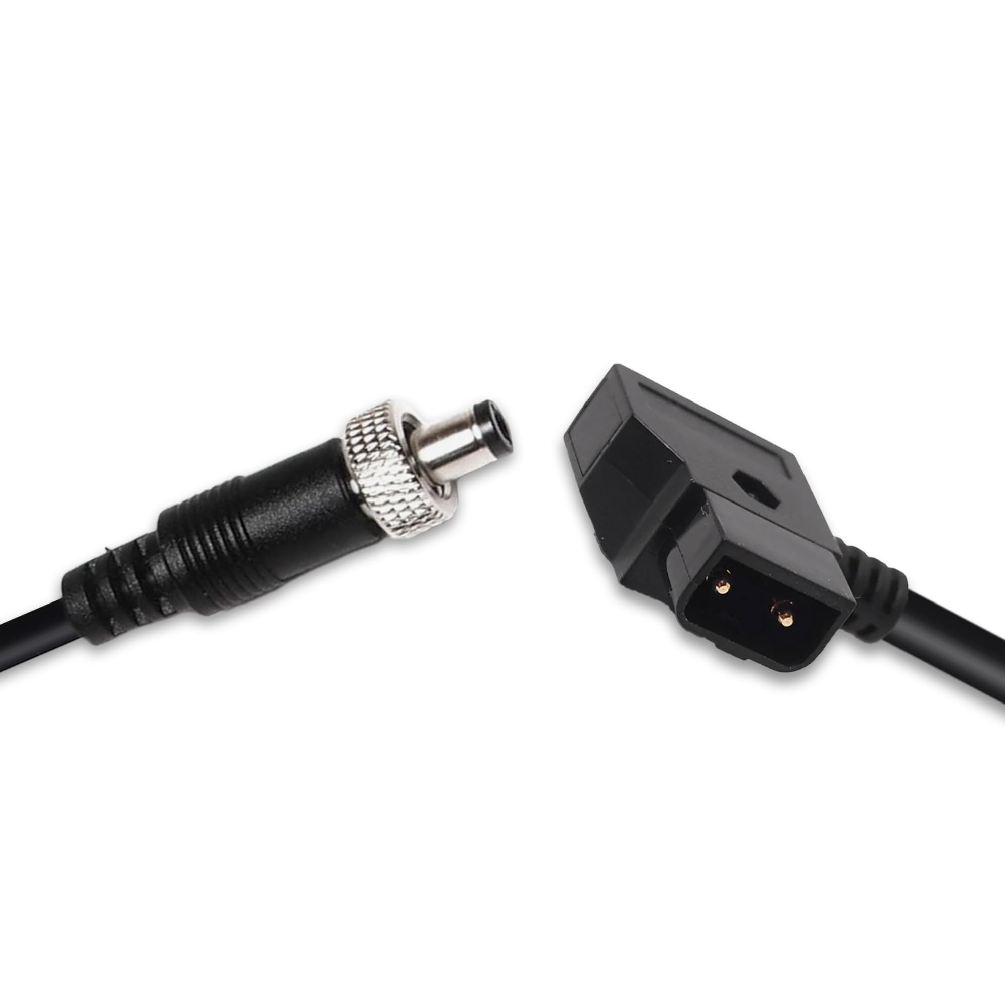 XLCS Locking 12V DC Power D-Tap Cable for Blackmagic Micro Studio Camera 4K G2 | P-Tap V Mount | AB Battery Compatible | Locking Barrel Connector | 5.5mm, 2.5mm, 7.5mm | Video Assist | Cinema Rig