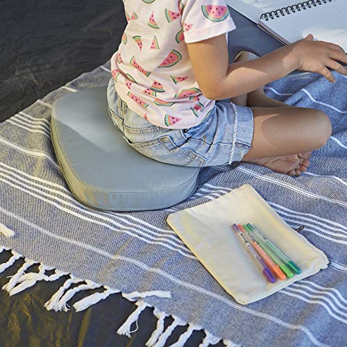 Image of ECR4Kids The Surf Cushion, Added Seat Cushion for The Surf Portable Lap Desk, Padded Foam Support for Flexible Seating, Grey (Surf Desk Sold Separately)