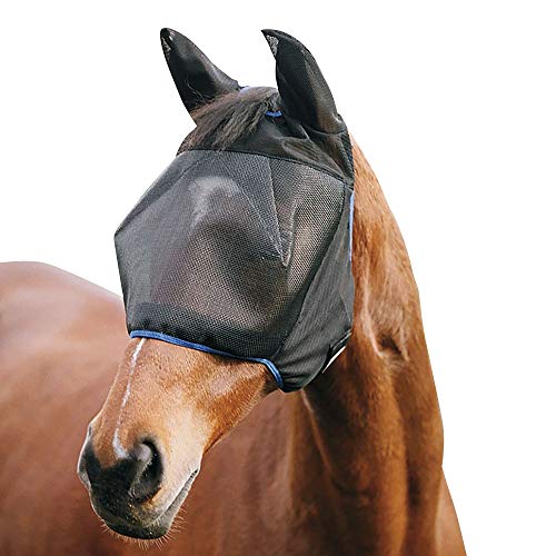 Equilibrium Field Relief Midi With Ears Fly Mask X Large Grey Blue