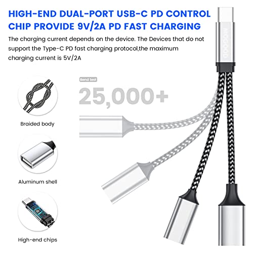 Usb C Otg Usb C Splitter Usb C To Usb Adapter With 18W Pd Charging Compatible For Samsung Galaxys22 Note10 Switch Google Chromecast With Google Tv 2020 Pi-Kvm 3D Printer Octo4A Lgg8 Google Pixel4 Xl #TOP5