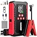OGORI NEW Auto Starthilfe Powerbank 7000A mit Kompressor 150PSI,12V Auto Starthilfe Powerbank (8L Benzin/10L Diesel) mit Zigarettenanzünder,LED Taschenlampe