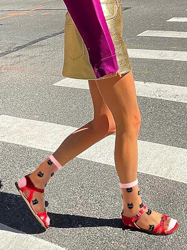 Image of Campsis Women Sheer Socks Sheer Ankle Socks for Women and Girls