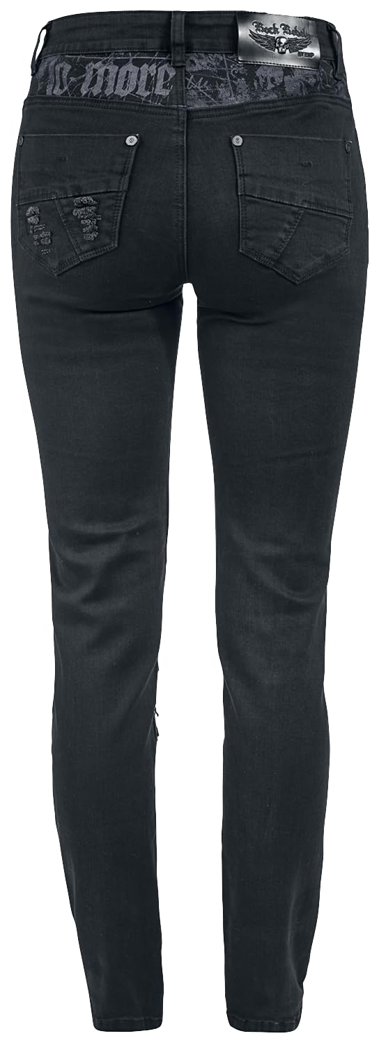 Rock Rebel by EMP Damen Jeans mit Prints und Rissen