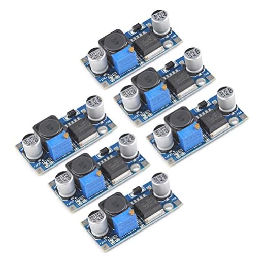 QLOUNI LM2596 DC till DC Buck Converter 3,0–40 V till 1,5–35 V strömförsörjning Step Down Modul, 6 stycken