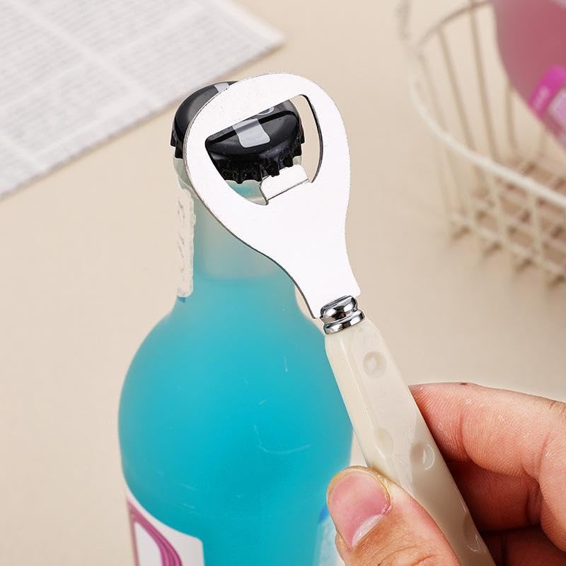 Stainless Steel Cheese Beer Bottle Opener Ergonomic Portable Beverage Bottle Opener Kitchen Bar Tool (14.6 * 3.9 * 1cm)