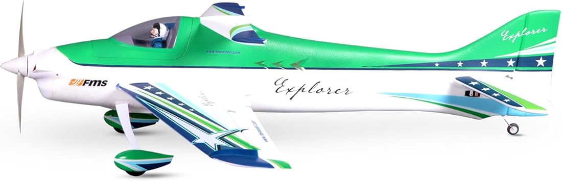 FMS RC Airplane 1100mm F3A Explorer PNP, Remote Control Airplane Transmitter, Battery and Charger not Included